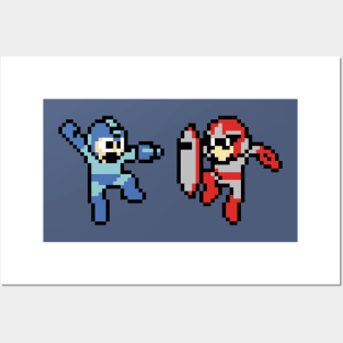 Megaman and Protoman Posters and Art